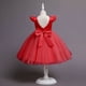 thumbnail image 5 of Vestido Para Niñas Ropa Para Niñas Bebés Falda Larga Sólido Princesa Bowknot Vestido De Rendimiento Vestido De Falda Rojo Odeerbi  LM103-4932, 5 of 6
