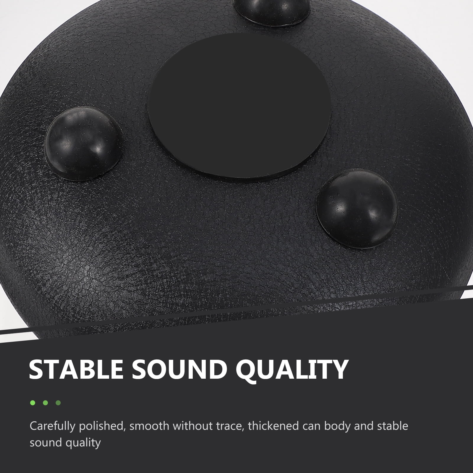 ETHZZLE 1Set Convenient Black Steel Tongue Drum with Thickened Body and Stable Sound Quality