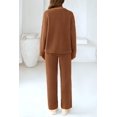 thumbnail image 2 of Conjunto de Ropa Casual PRETTYGARDEN Dos Piezas Marrón XL, 2 of 8