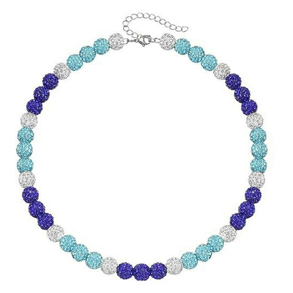 UNTERING Athletic Baseball Necklace Rhinestones Clavicle Chain Stylish Sports Accessory for Competitive Athletes