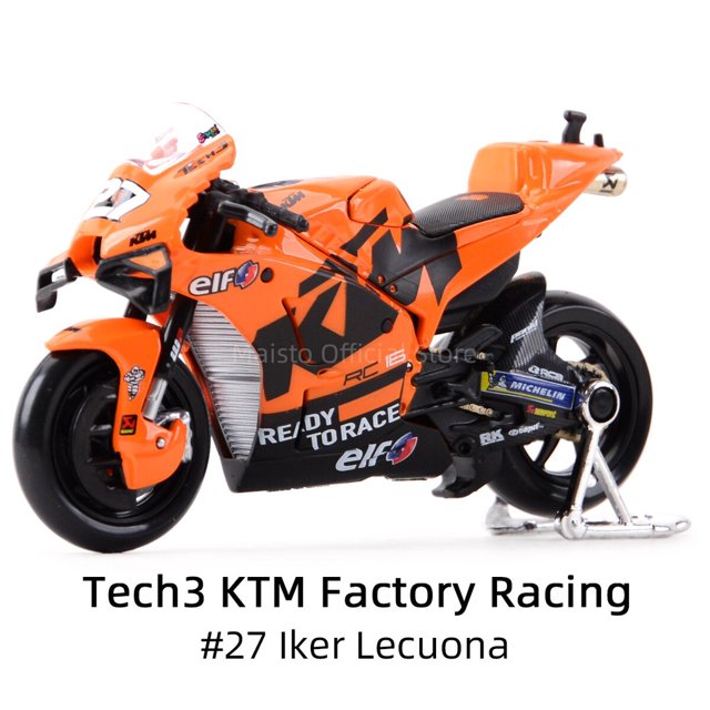 Maisto 1 : 18 2021 GP Racing Red Bull KTM Factory Die Cast Vehículos Coleccionables Modelo De Motocicleta Juguetes