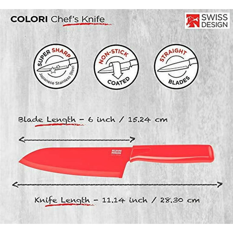 Kuhn Rikon Colori+ 5 Santoku Knife at Swiss Knife Shop