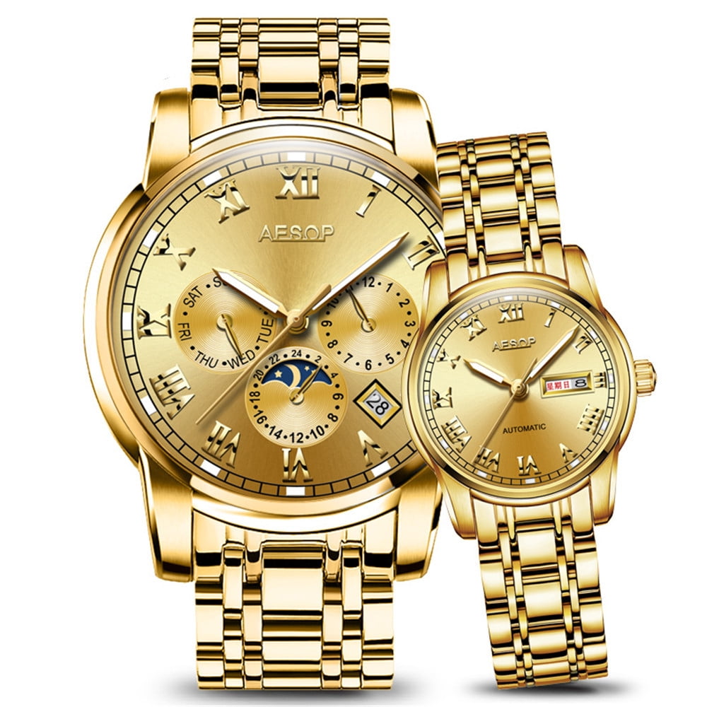 AESOP Analogue Automatic Wrist Watch Men Couple Lovers Sapphire