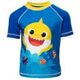 thumbnail image 3 of Baby Shark by Pinkfong Toddler Boys Short Sleeve Rash Guard Swim Set, 2-Piece, Size 2T, 3 of 5