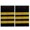 J, variant on Star Shoulder Epaulettes Stripes Security Uniform Accessories Captain Professional Security Guard Epaulets Captain