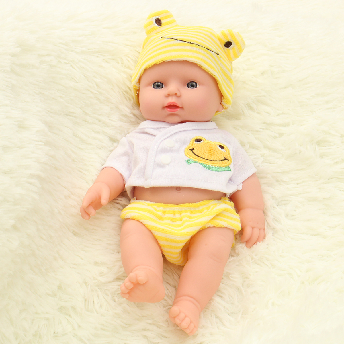 12" Little Lovely Babies Toy Soft Bodied Baby Doll Toy with Dummy Sounds Crying Talking Gift for