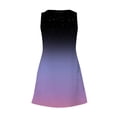thumbnail image 4 of Summer Dresses for Women 2026, Gradient Ombre Sleeveless Dress, V-Neck Tank Casual Sundress with Pockets Dark Purple XL, 4 of 7