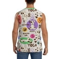 thumbnail image 4 of Kdxio Dog Doing Yoga for Men's Muscle T-shirt,Sleeveless for Workout Running Athletic Gym Lounge Casual, 4 of 7