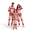 41-Red, variant on KICILVS Matching Christmas Pjs for Family Deer Snowflake Print Pajama Set Long Sleeve Round Neck Tops and Pants Holiday Family Sleepwear