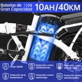 thumbnail image 4 of Bicicleta Eléctrica Plegable Honey Whale S6-S Blanco, 4 of 7