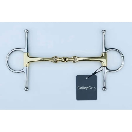 Full Cheek Curved Snaffle Bit German Silver Mouth Piece/Horse Bits