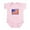 Petal Pink, variant on CafePress - AMERICAN FLAG LAND OF FREE HOME OF BRAVE Body Suit - Baby Light Bodysuit, Size Newborn - 24 Months