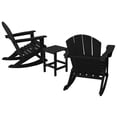 thumbnail image 4 of Keller Ensemble de 3 Pcs Chaise à Bascule Extérieure et Table en Noir, 4 of 5