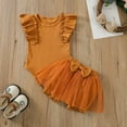 thumbnail image 2 of Mercatoo Toddler Girl Clothes I𝐧fant Tulle Romper Ruffle Solid Clothes 2PCS Set Bow Shorts Girls Matching Outfits Girl and Baby, 2 of 8