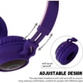 thumbnail image 2 of Auriculares con oreja de gato Bluetooth 5.0 para niños Auriculares inalámbricos estéreo plegables en la oreja con micrófono Luz LED y control de volumen Soporte para tarjeta TF auxiliar (azu, 2 of 5