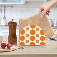 thumbnail image 2 of Yayeee Napkin Holder for Table Set of 2 Kitchen Paper Tissue Organization, Orange Geometric Pattern, 2 of 8