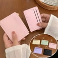 thumbnail image 2 of PU Leather Mini Wallets Zipper Card Holder Portable Fashionable Small Coin Purse With Keychain Thin Business Card Clip For Girl Gift, 2 of 4