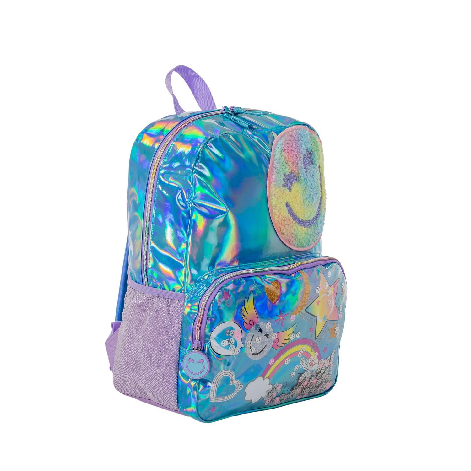 Jetstream Smiley Confetti & Blue Iridescent Backpack