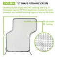 thumbnail image 6 of Champion Sports Z Baseball Pitching Screen - Reversible Design Baseball Pitching Screen for Versatility and Safety - Baseball Pitching Screen Easy Setup and Enhanced Protection, 6 of 6