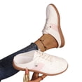 thumbnail image 2 of Women’s Backless Trainers Slip-On Mule Sneakers Breathable Open Back Lace-Up Casual Walking Shoes Retro Tennis Shoes, 2 of 7