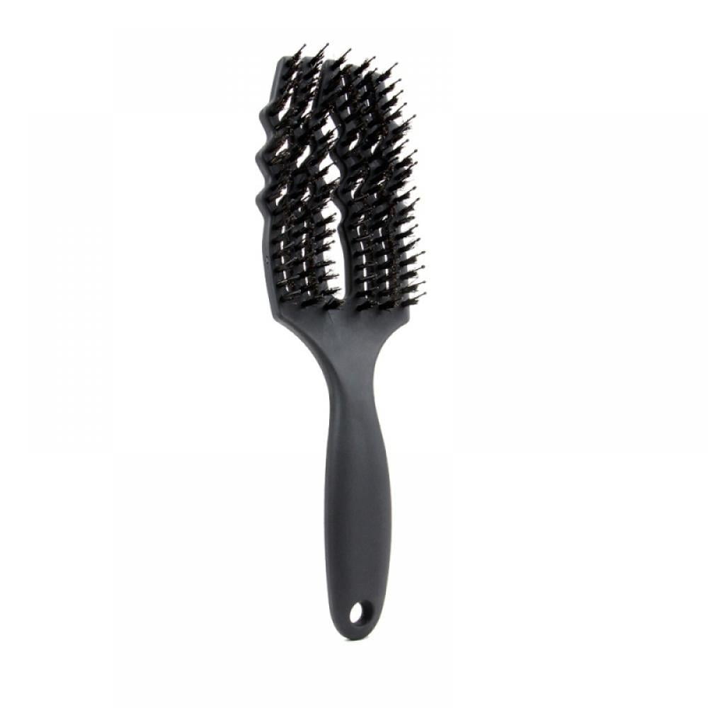 Boar Bristle Hair Brush Curved & Vented & Oversize Design Detangling