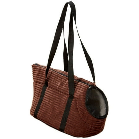 Iconic Pet Luxury Totez Pet Carry Bag, Cocoa, Medium