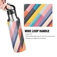 thumbnail image 4 of Yayeee 20oz Insulated Water Bottle Double Wall Stainless Steel with Flip Straw Lid, Color Striped, 4 of 7