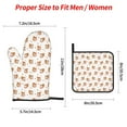 thumbnail image 2 of Cauagu Squirrel And Rose Print Oven Mitts and Pot Holders 4 pcs Set,Extra Thicken Long Kitchen Oven Glove Potholders BBQ Gloves-Oven Mitts and Pot Holders(11 Inch), 2 of 6