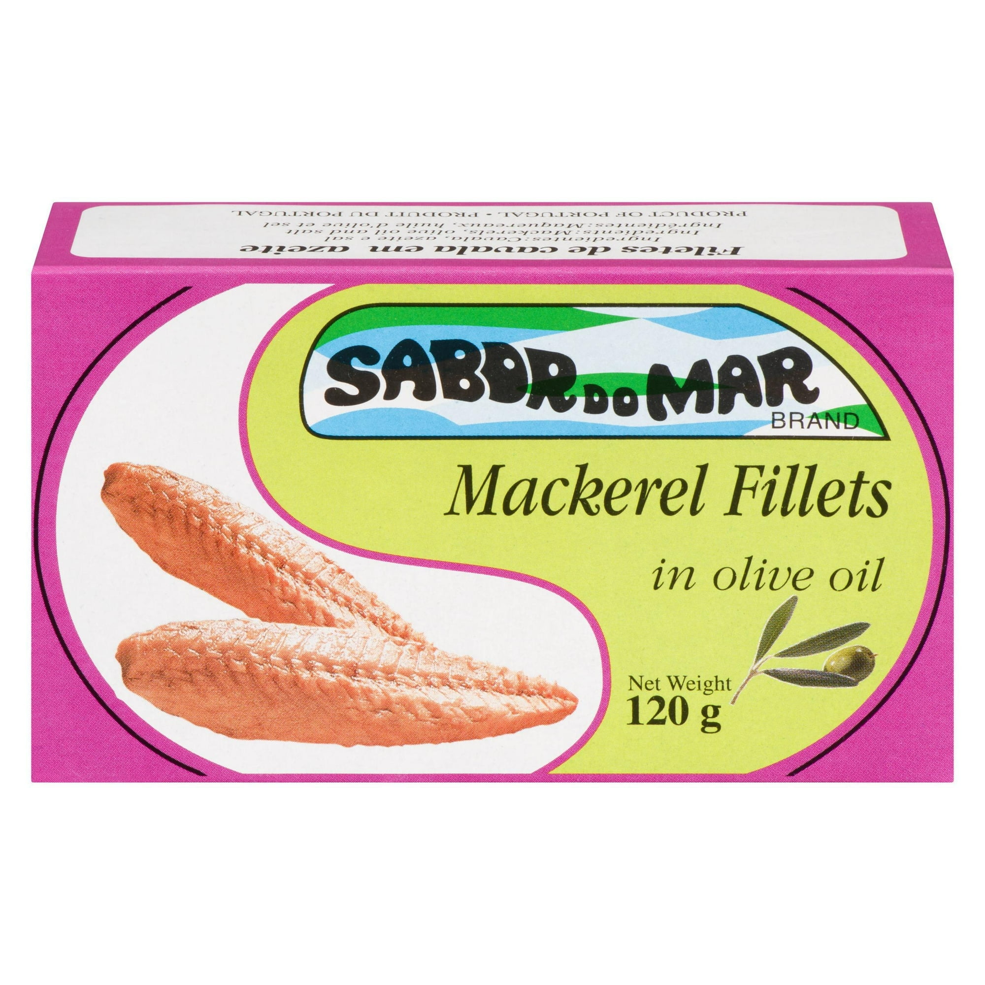 Sabor do Mar Mackerel Fillets in Olive Oil, sell quantity 120g