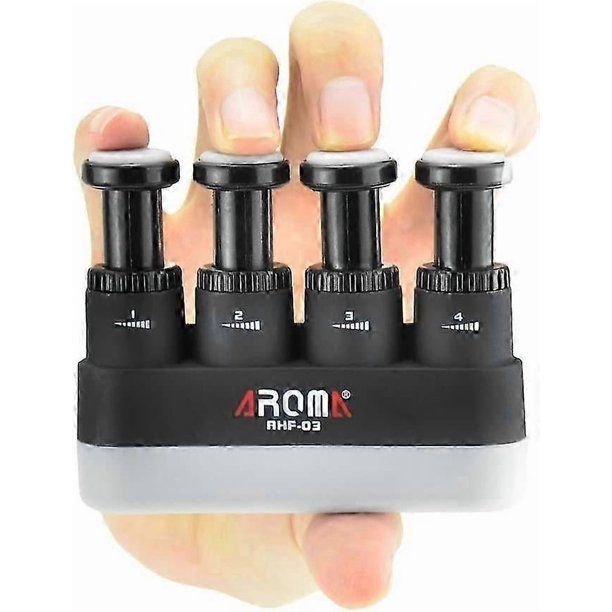 Finger Strengthener,4 Tension Adjustable Hand Grip Exerciser Ergonomic Silicone Trainer For Guitar