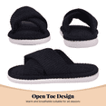 thumbnail image 6 of TRANSLINK Open Toe Slippers for Women Indoor Cozy Soft Lightweight Foam Slip On House Slides Shoes Gifts for Womens Her Mom, 6 of 6