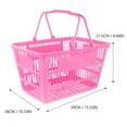 thumbnail image 6 of FOMIYES Corrosion Resistant Rosy Plastic Basket with Large Capacity for Grocery Storage, 6 of 8