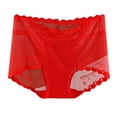 thumbnail image 2 of Fesfesfes Lace Underwear For Women Solid Color High Waisted Mesh Breathable And Sexy Lace Hollow Underwear Panties, 2 of 6