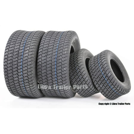 Set of 4 New Lawn Mower Turf Tires 15x6-6 Front & 20x10-8 Rear /4PR (Best Tires On Front Or Rear)