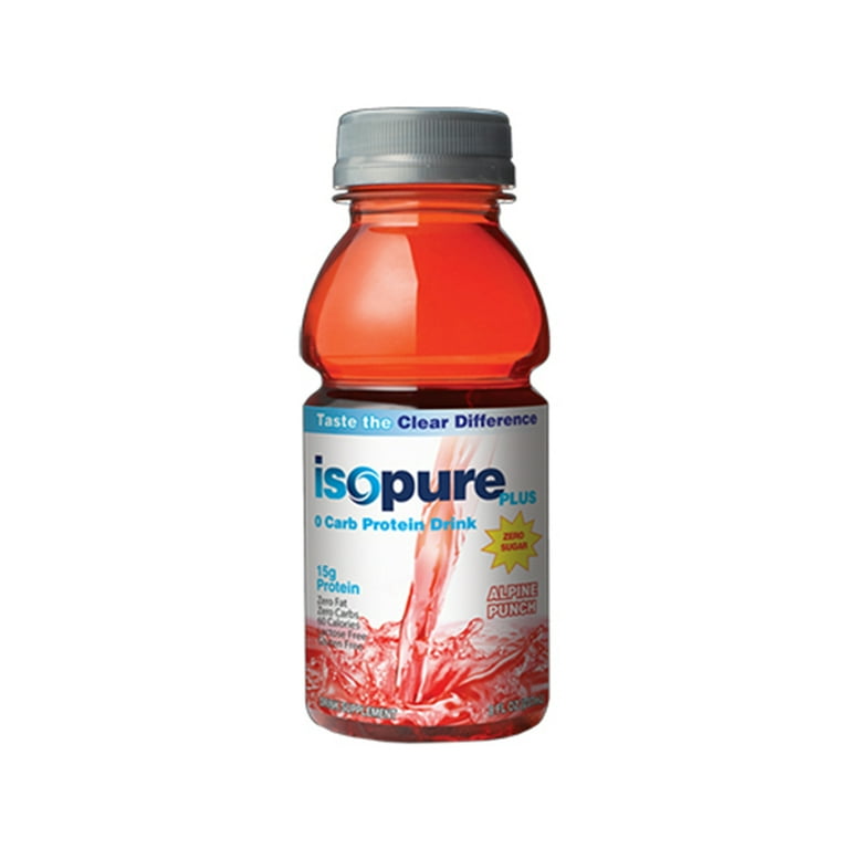 Isopure Zero Carb 32g Protein Ready-to-Drink, Whey Protein Isolate, Alpine  Punch, 16 Fl Oz (12 Bottles)