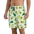 thumbnail image 2 of Disketp Men'S Swim Trunks Hawaiian Breathable Surf Beach Swimsuits Mesh Lining Beach Shorts With Pockets-Cartoon Fruit, 2 of 9