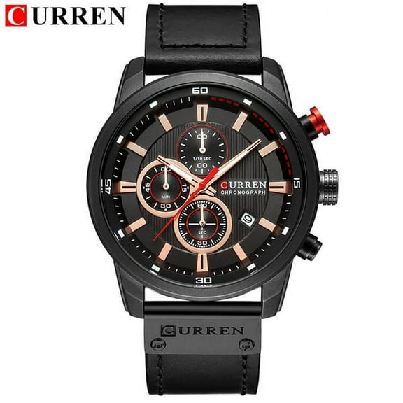 Top Brand Luxury Curren Fashion Leather Strap Quartz Men Watches Casual Date Business Male Wristwatches Clock Montre Homme 2019 - Quartz Wristwatches
