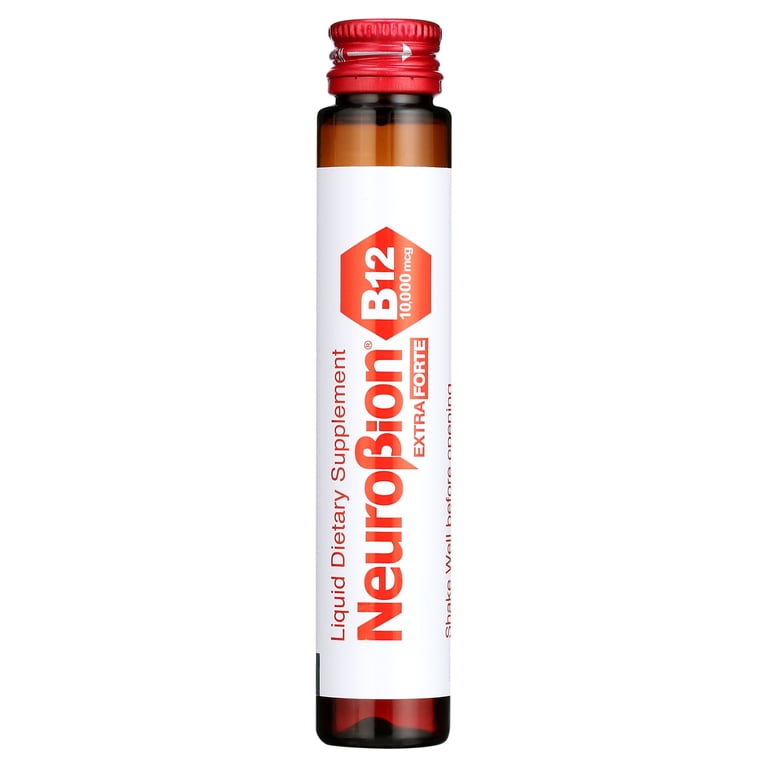 Neurobion B12 Vials 10,000 mcg for Energy, Nerve Support and Cell Health -  Walmart.com