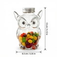 thumbnail image 3 of Animal Glass Storage Jar Airtight Candy Jar with Lid Cute Animal Shape Food Storage Container for Candy Nuts Cookies Kitchen Counter Storage Jar, 3 of 7