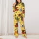 thumbnail image 2 of Fotbe Forest Guard Conjunto de Pijama de Manga Larga para Mujer con Estampado, Ropa de Dormir de 2 Piezas, Conjunto de Casa Suave y Cómodo con Bolsillos-XX-Large, 2 of 7