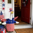 thumbnail image 2 of Independence Day Big White Goose Flag Sculpture Decorative Outdoor Holiday Ornament, 2 of 9
