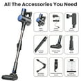 thumbnail image 4 of KISSAIR Cordless Vacuum Cleaners for Home 50min 2200mah Lightweight 5.5lb Led Display Screen Stick Vacuum Cleaners Hardwood Floor Carpet Pet Hair, Blue, 4 of 10