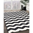 thumbnail image 3 of Ahgly Company Machine Washable Indoor Rectangle Contemporary Charcoal Black Area Rugs, 5' x 8', 3 of 7