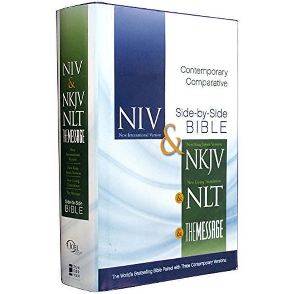 Pre-Owned Contemporary Comparative Side-by-side bible NKJV-NLT-The message, 9780310623281, 0310623286, Hardcover,