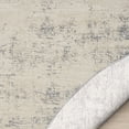 thumbnail image 6 of Harlow Hill Villa 6' Round Ivory/Stone Blue Abstract Performance Indoor Area Rug, 6 of 8