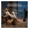 thumbnail image 2 of Ventilador de Torre 106 cm ESQUIMAL, Luz LED Ambiental, Pantalla Táctil con Temperatura, Oscilación 150°, 4 Velocidades, Temporizador 9 h, Control Remoto. Color Negro, 2 of 7