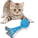 thumbnail image 2 of Juguete de cuerda de algodón para gato, 5 uds., forma de pulpo azul con campana para entrenar y jugar, 2 of 5
