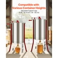 thumbnail image 5 of VEVOR Honey Extractor, 6 Frame Manual Honey Spinner with Transparent Lid, Stainless Steel Honeycomb Drum Spinner with Height Adjustable Stand, Honeycomb Extraction Centrifuge Equipment for Beekeeping, 5 of 9