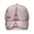thumbnail image 2 of Fashion Paris Women's Baseball Cap Trucker Hat for Beach Vacation Hiking, 2 of 7