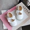 thumbnail image 4 of Zapatos de cuero para niñas, mocasines con lazo y suela suave para caminar, zapatos de cuna, zapatos de princesa para vestido de novia, zapatos planos Mary Jane, zapatillas ligeras para bebés rec, 4 of 5